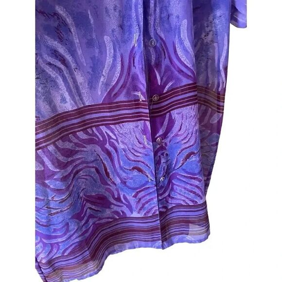 Kirpa Two Pieces Layer Maxi Longline Lined Purple Special Occasion Set Sz L - Picture 8 of 10